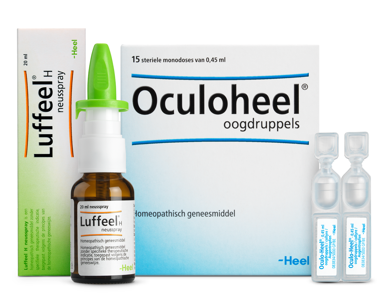 Luffeel neusspray & Oculoheel oogdruppels